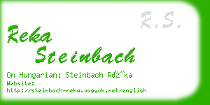 reka steinbach business card